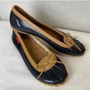 Chooka | Duck Skimmer Black Waterproof Rubber Rain Flats